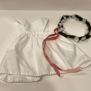 American girl doll historical pleasant company, Kirsten’s apron and flower crown